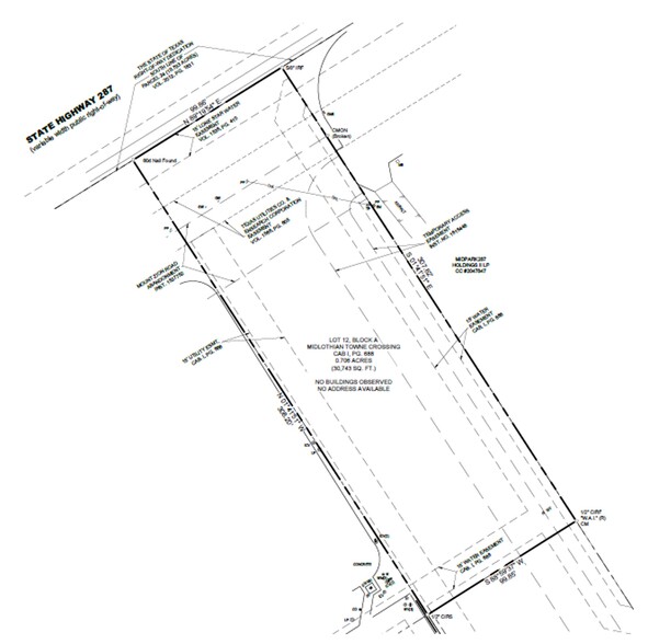 US Hwy 287, Midlothian, TX à vendre - Plan de site - Image 2 de 4