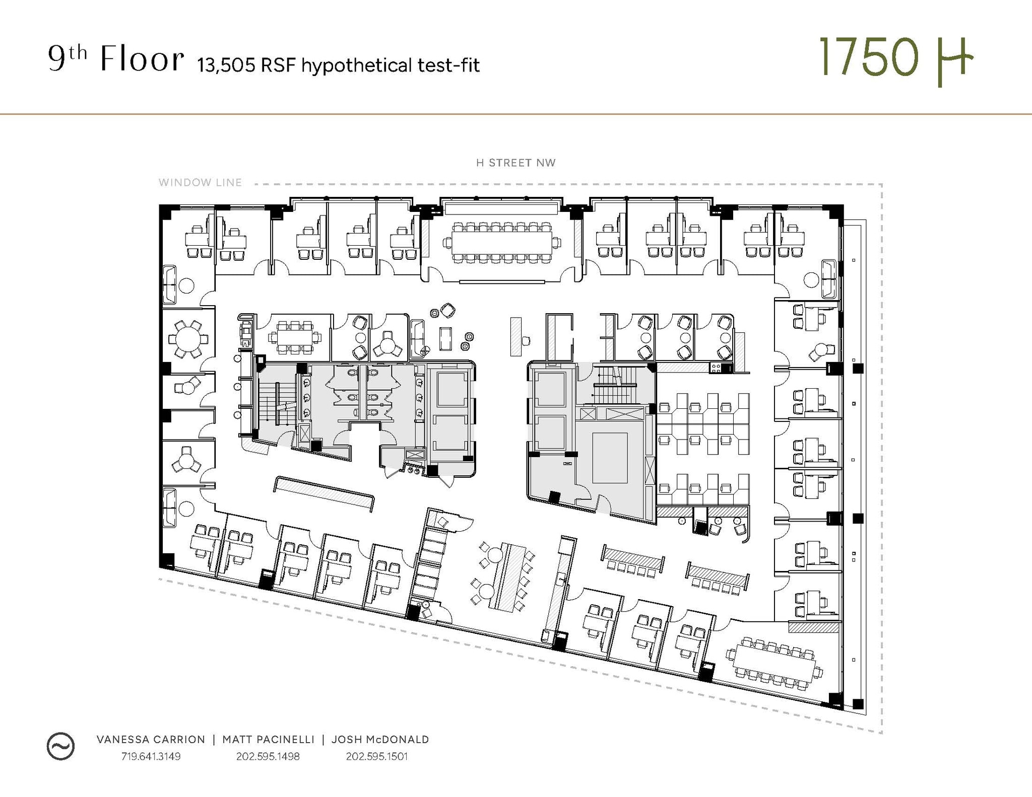 1750 H St NW, Washington, DC for lease Floor Plan- Image 1 of 11
