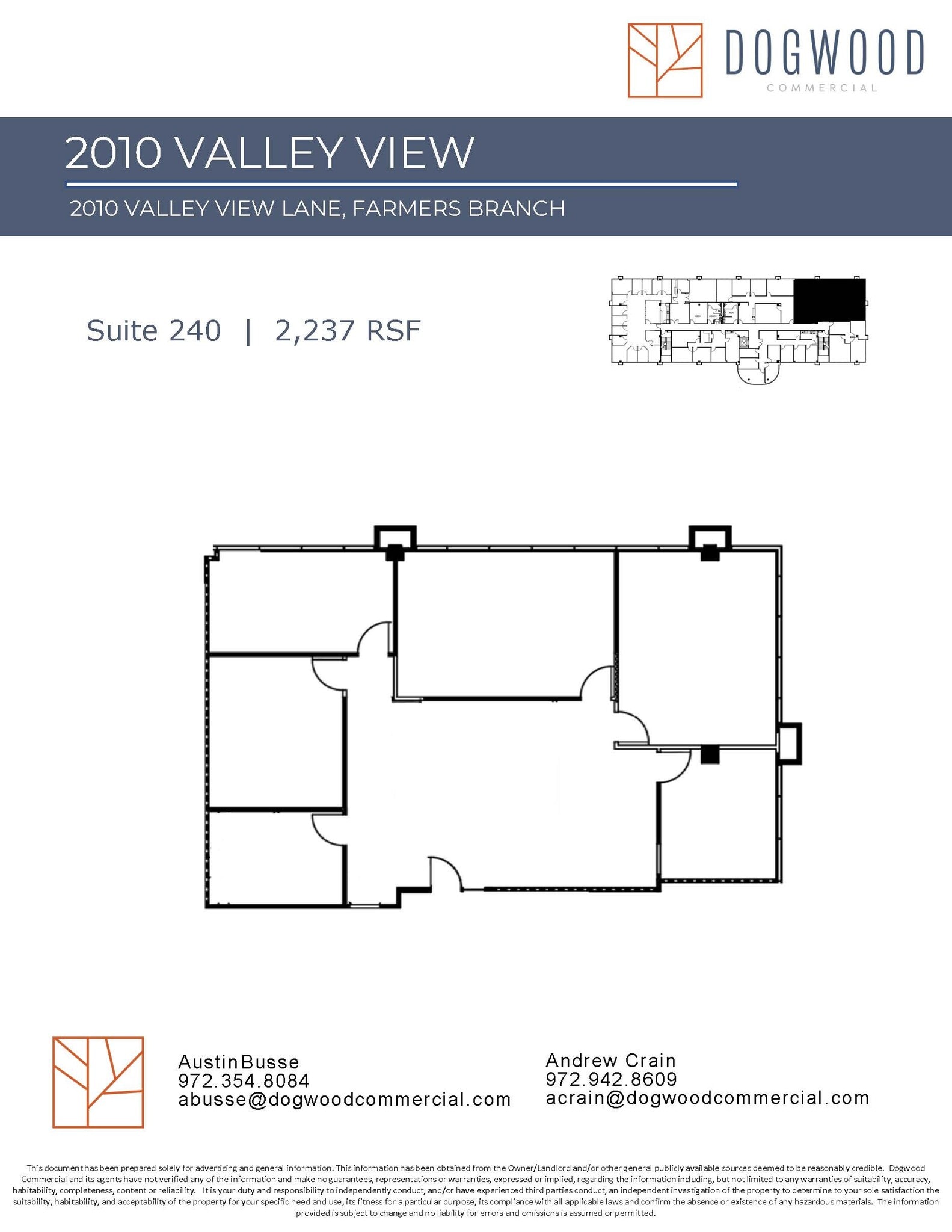 2010 Valley View Ln, Farmers Branch, TX for lease Floor Plan- Image 1 of 1