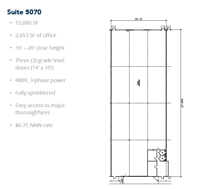 5029-5047 Martin Luther King Fwy, Fort Worth, TX à louer Plan d’étage- Image 1 de 1