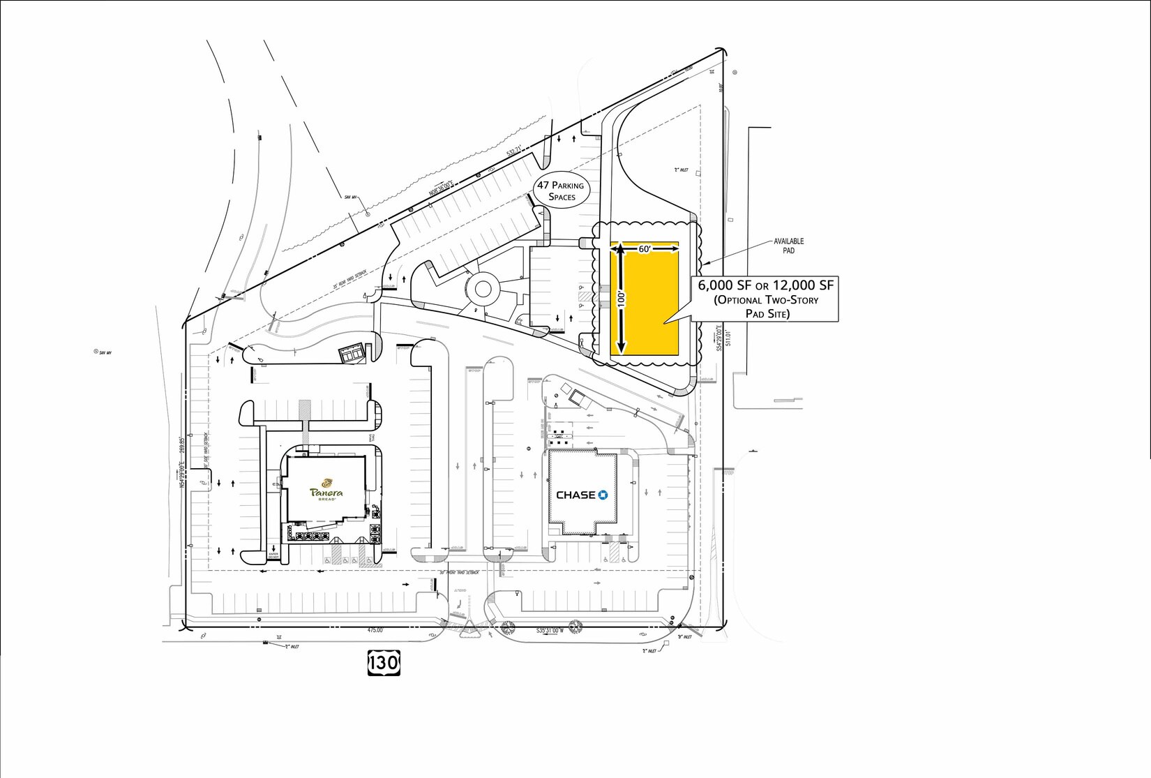 392 Route 130, East Windsor, NJ for lease Site Plan- Image 1 of 3