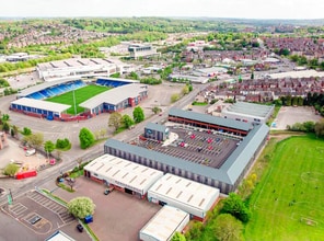Sheffield Rd, Chesterfield, DBY - AERIAL  map view