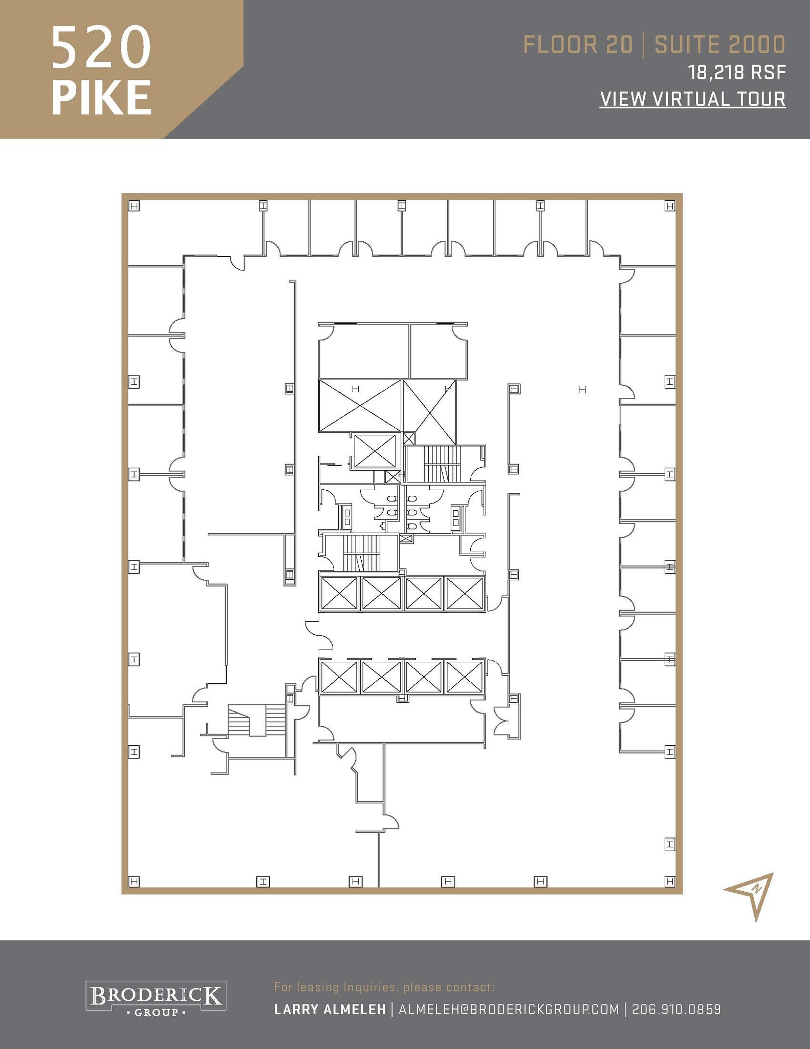 520 Pike St, Seattle, WA à louer Plan d’étage- Image 1 de 1