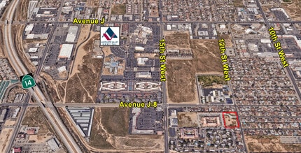 43947 12th St W, Lancaster, CA - Aérien  Vue de la carte - Image1