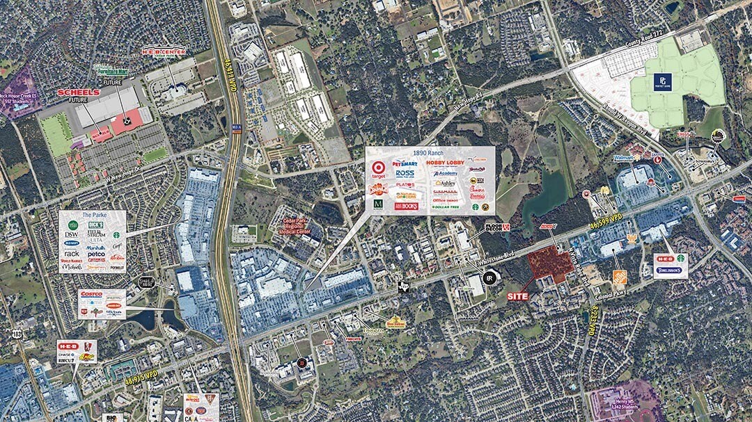 6333 Whitestone blvd, Cedar Park, TX for lease Aerial- Image 1 of 3