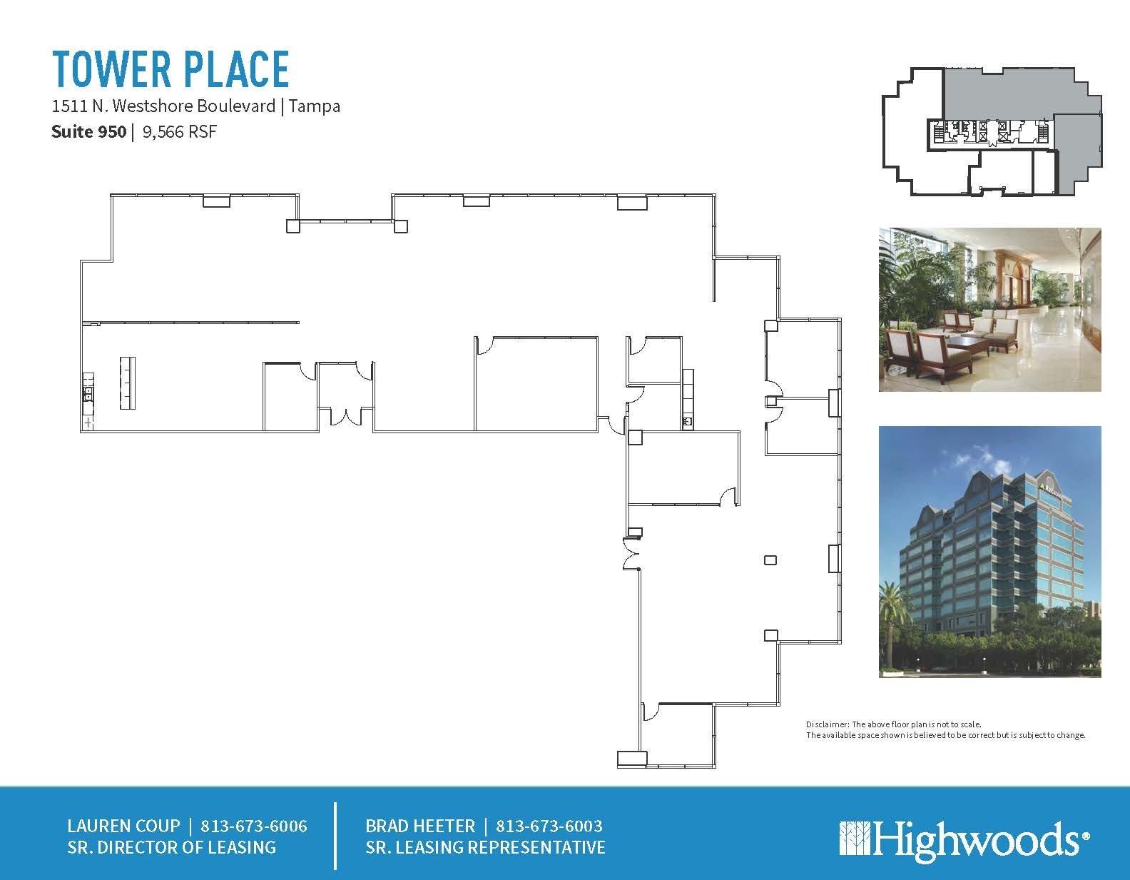 1511 N Westshore Blvd, Tampa, FL for lease Floor Plan- Image 1 of 2