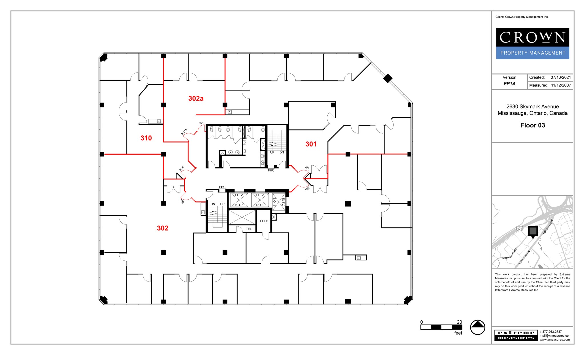 2630 Skymark Ave, Mississauga, ON à louer Plan de site- Image 1 de 1
