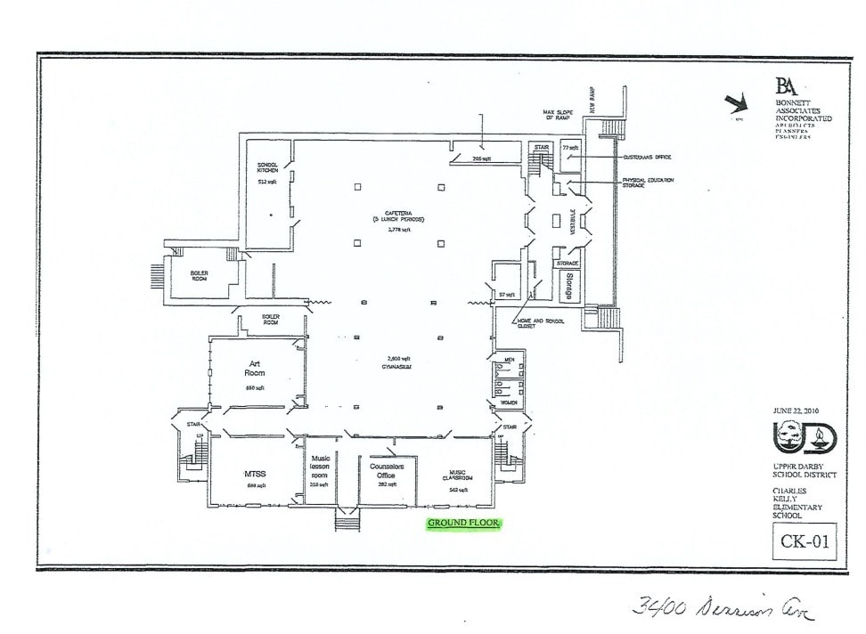 3400 Dennison Ave, Drexel Hill, PA à louer Plan d’étage- Image 1 de 1