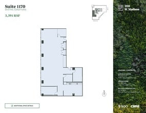 200 W Madison St, Chicago, IL à louer Plan d’étage- Image 2 de 2