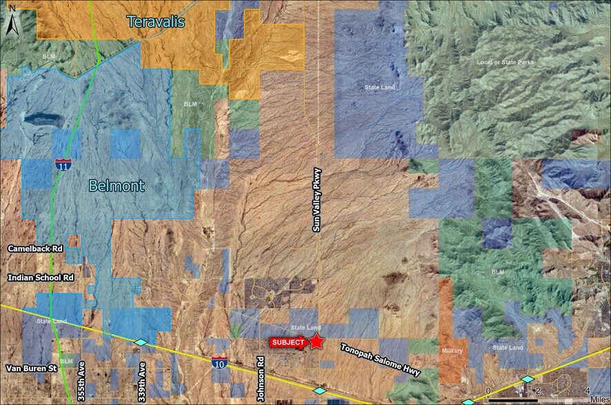 Sun Valley Pkwy & Tonopah Salome Hwy, Buckeye, AZ à vendre - Aérien - Image 3 de 4