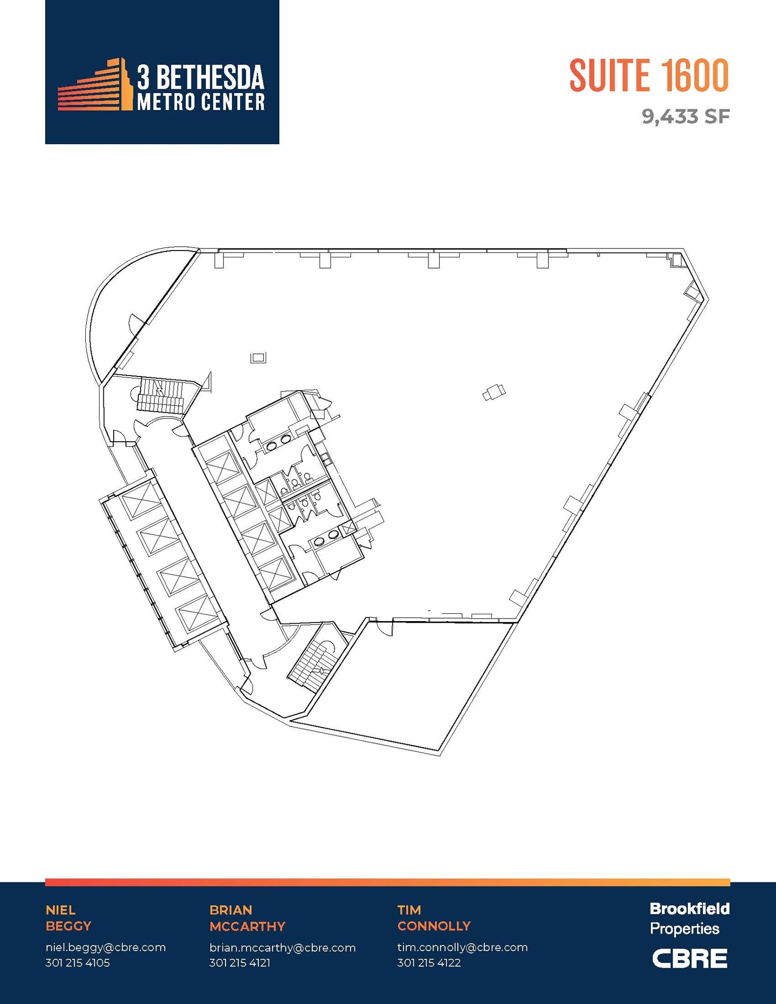 3 Bethesda Metro Center, Bethesda, MD for lease Floor Plan- Image 1 of 1