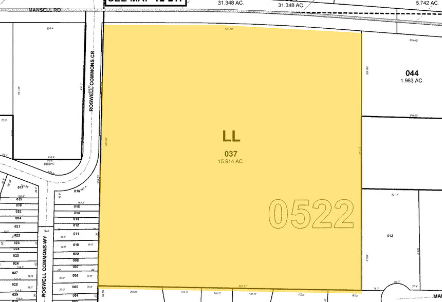 1250 Northmeadow Pky, Roswell, GA à louer - Plan cadastral - Image 2 de 2