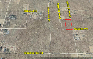 Plus de détails pour Fickett Ave & 58th St West, Mojave, CA - Terrain à vendre