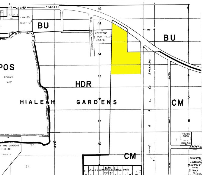 10200-10230 NW 80th Ave, Hialeah, FL for lease - Plat Map - Image 2 of 6