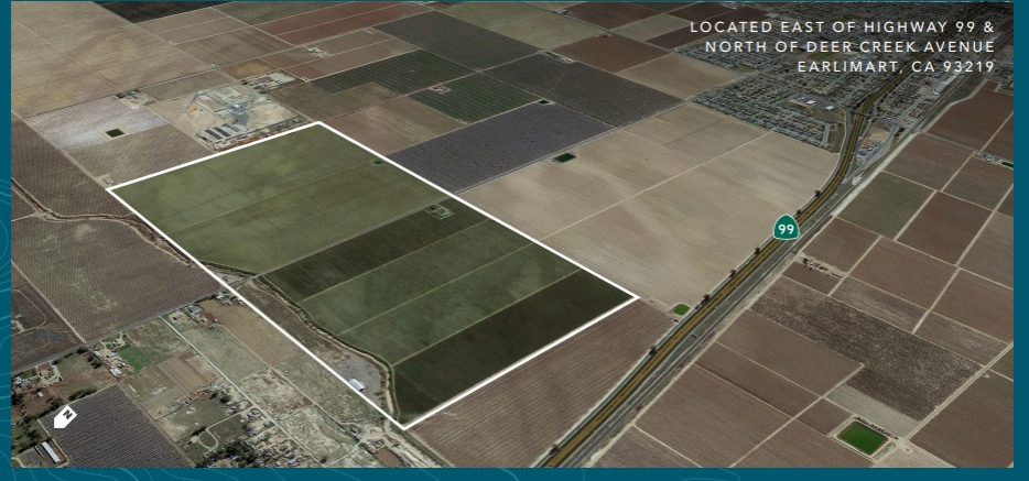 East of Highway 99 & North of Deer Creek Avenue, Earlimart, CA à vendre - Aérien - Image 2 de 10