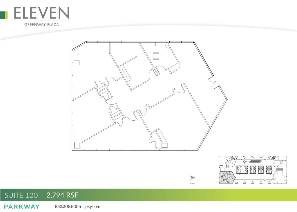 11 Greenway Plz, Houston, TX à louer Plan d  tage- Image 1 de 1