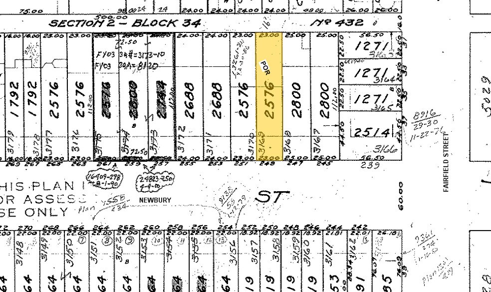 249 Newbury St, Boston, MA à vendre - Plan cadastral - Image 3 de 7
