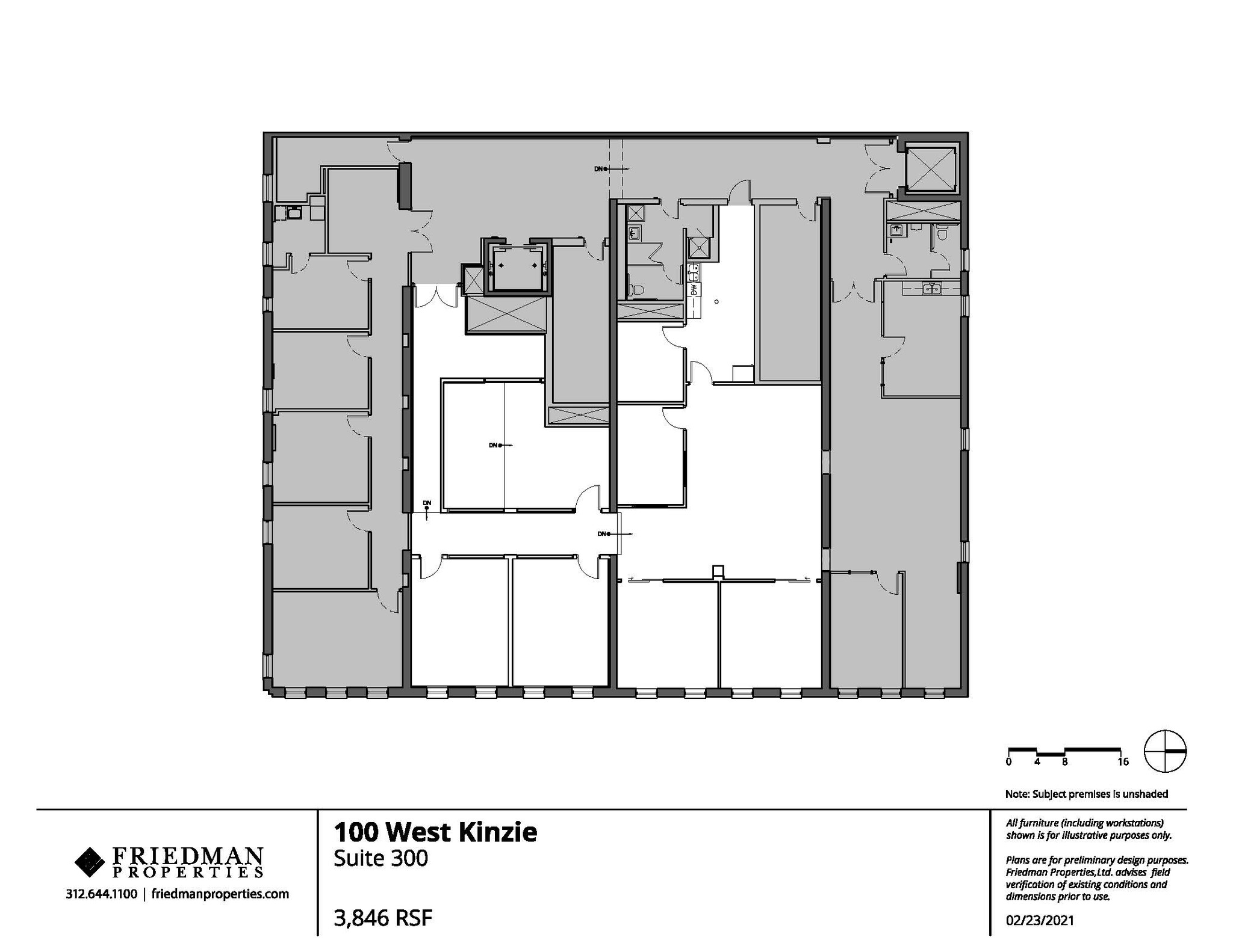 100 W Kinzie St, Chicago, IL à louer Plan d  tage- Image 1 de 6