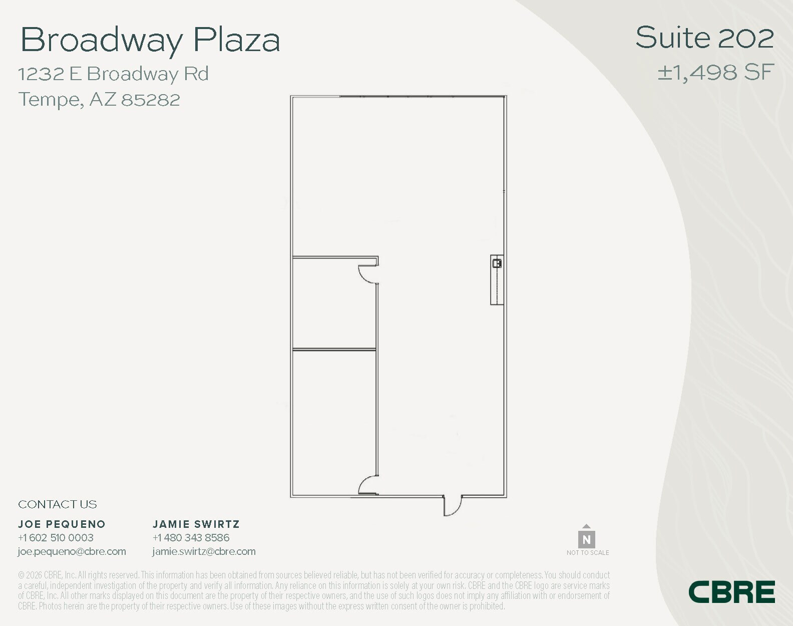 1232 E Broadway Rd, Tempe, AZ à louer Plan d’étage- Image 1 de 1