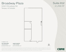 1232 E Broadway Rd, Tempe, AZ à louer Plan d’étage- Image 1 de 1