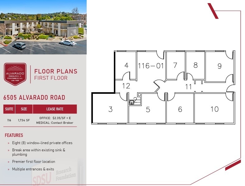 6475 Alvarado Rd, San Diego, CA for lease Floor Plan- Image 1 of 1