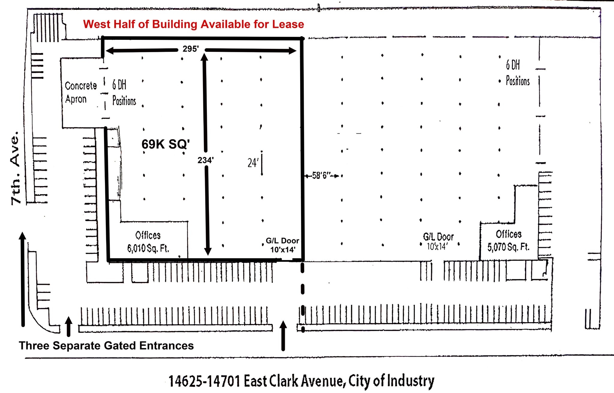 14625-14701 E Clark Ave, City of Industry, CA à louer Plan de site- Image 1 de 1