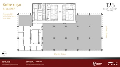 125 S Wacker Dr, Chicago, IL à louer Plan d’étage- Image 1 de 1