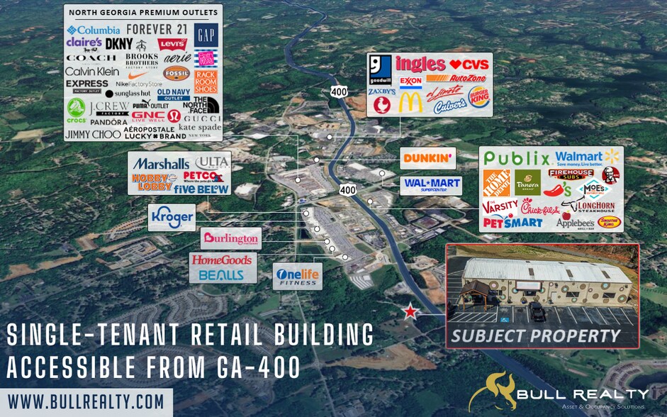 2054 Highway 400 S, Dawsonville, GA à vendre - Photo du bâtiment - Image 1 de 6