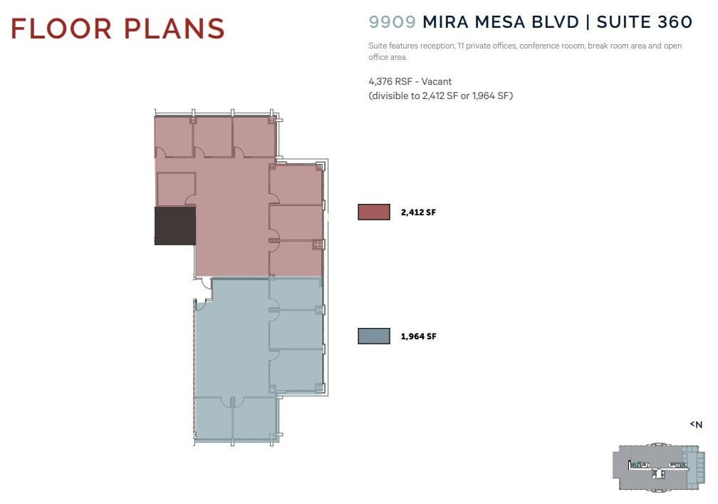 9909 Mira Mesa Blvd, San Diego, CA for lease Floor Plan- Image 1 of 1