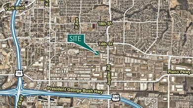 1909 10th St, Plano, TX - Aérien  Vue de la carte