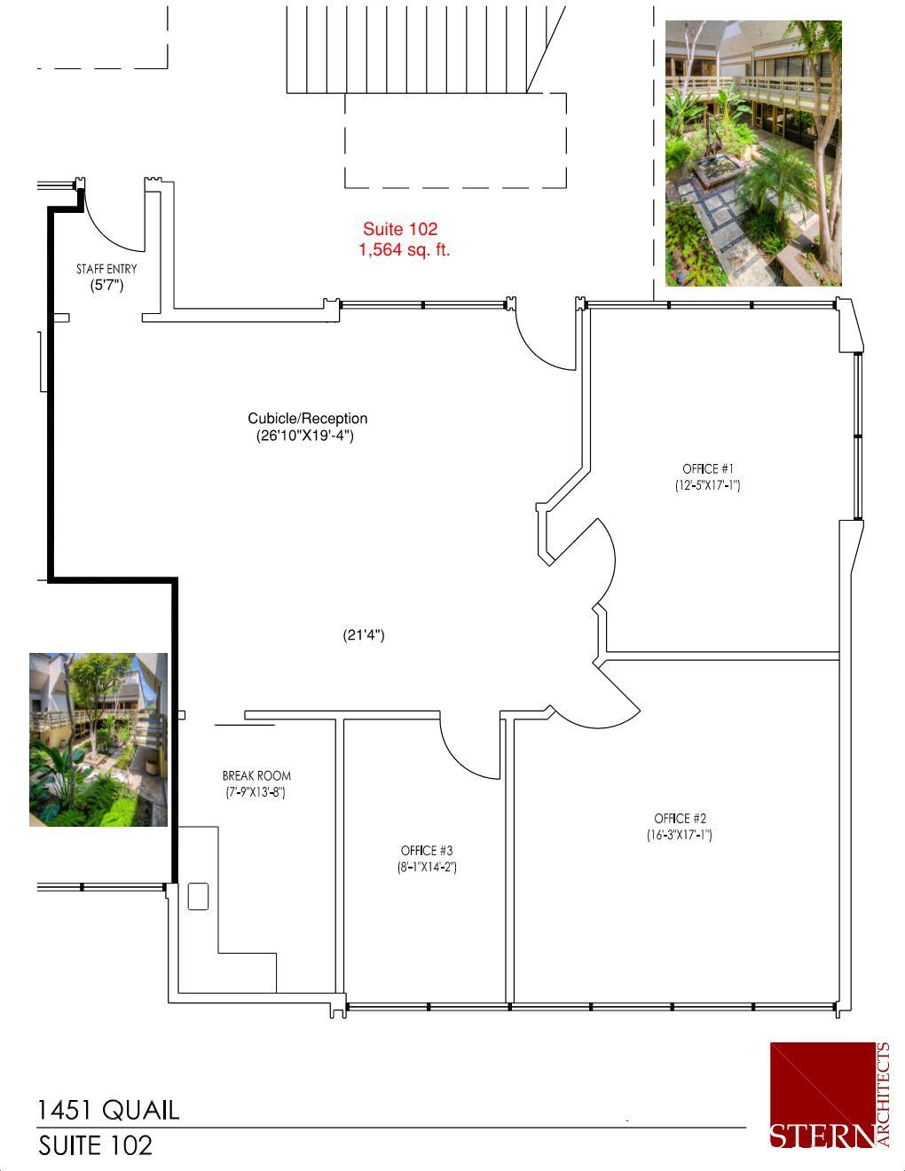 1451 Quail St, Newport Beach, CA for lease Floor Plan- Image 1 of 1