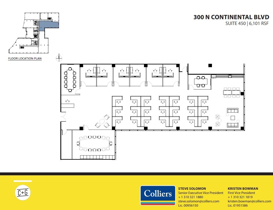 300 Continental Blvd, El Segundo, CA à louer Plan d’étage- Image 1 de 16
