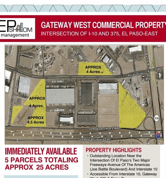 12293 Gateway W blvd, El Paso, TX à louer - Plan de site - Image 1 de 1
