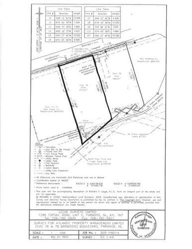 76 Bremigen's Blvd, Paradise, NL à vendre - Plan de site - Image 2 de 2