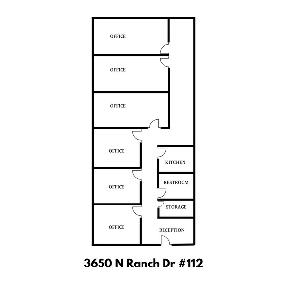 3650 N Rancho Dr, Las Vegas, NV à louer - Plan d’étage - Image 3 de 7