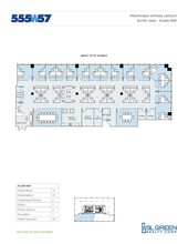 555 W 57th St, New York, NY à louer Plan d  tage- Image 2 de 3