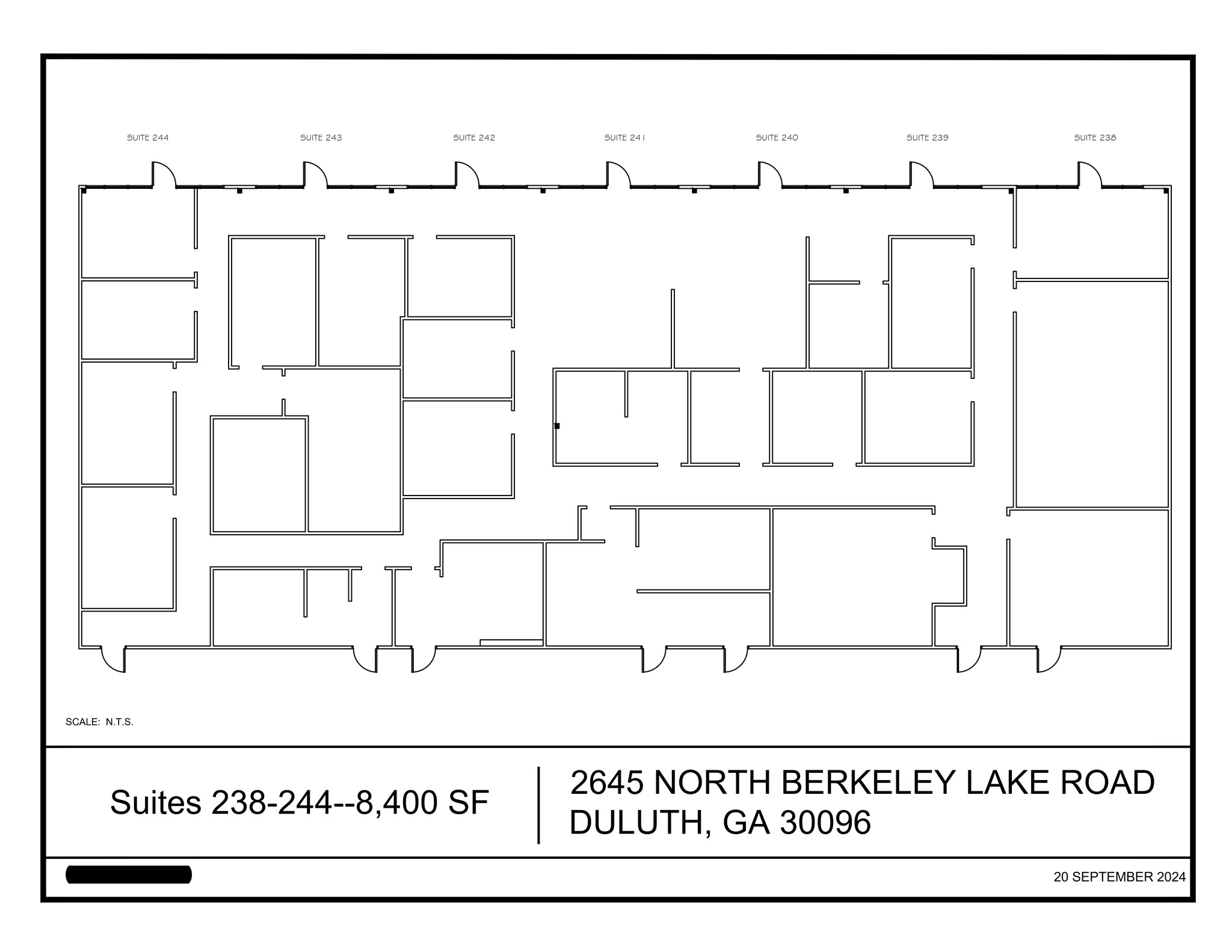 2645 N Berkeley Lake Rd, Duluth, GA à louer Plan de site- Image 1 de 1