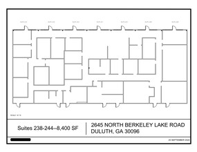 2645 N Berkeley Lake Rd, Duluth, GA à louer Plan de site- Image 1 de 1