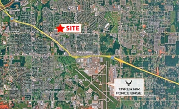 5625 SE 15th St, Midwest City, OK - Aérien Vue de la carte - Image1
