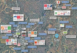 3809 Matthews Weddington Rd, Matthews, NC - AERIAL  map view