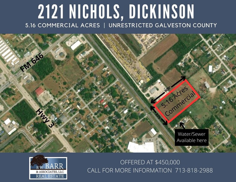 2121 Nichols Ave, Dickinson, TX à vendre - Photo du b timent - Image 1 de 4