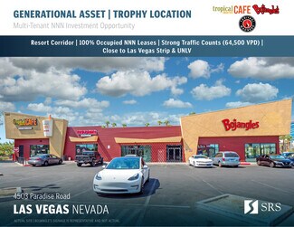 Plus de détails pour 4503 Paradise Rd, Las Vegas, NV - Commerce de détail à vendre