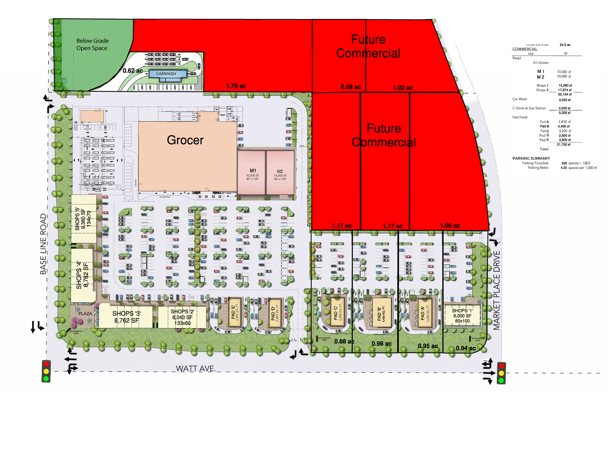 Base Line Rd, Roseville, CA for lease Site Plan- Image 1 of 2