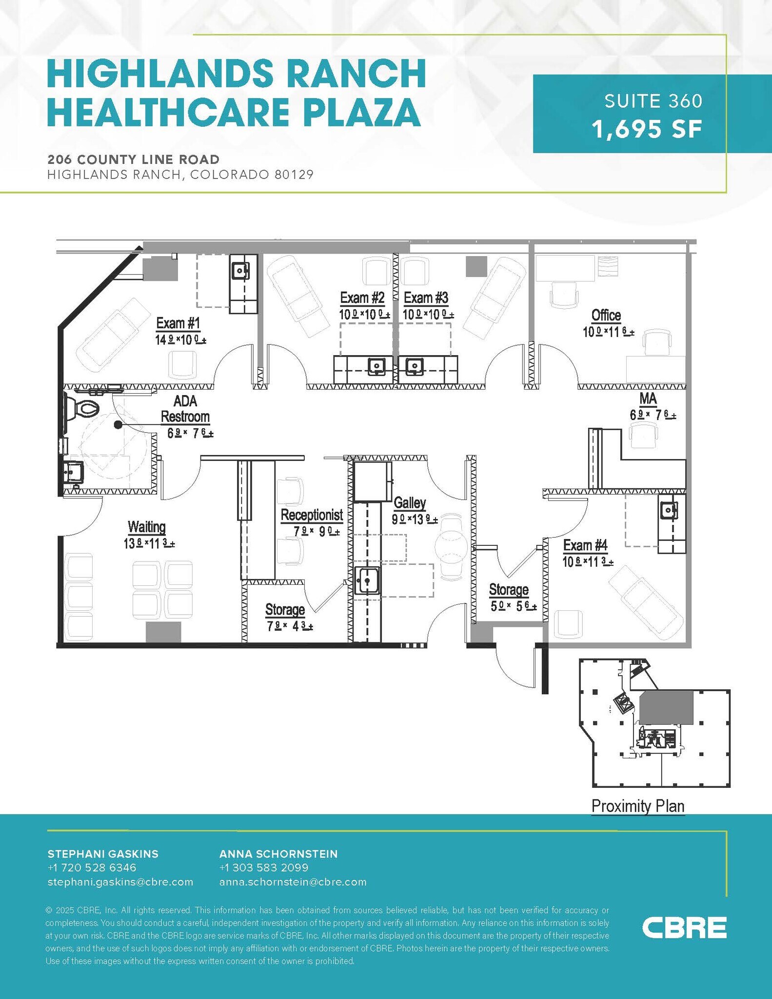 206 W County Line Rd, Highlands Ranch, CO for lease Floor Plan- Image 1 of 1
