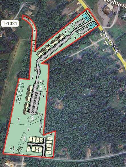 122 Jefferson Hwy, Louisa, VA à vendre - Aérien - Image 2 de 4