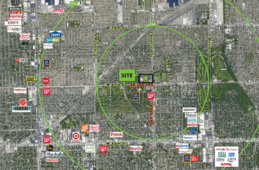 87th St, Chicago, IL for lease - Aerial - Image 2 of 3