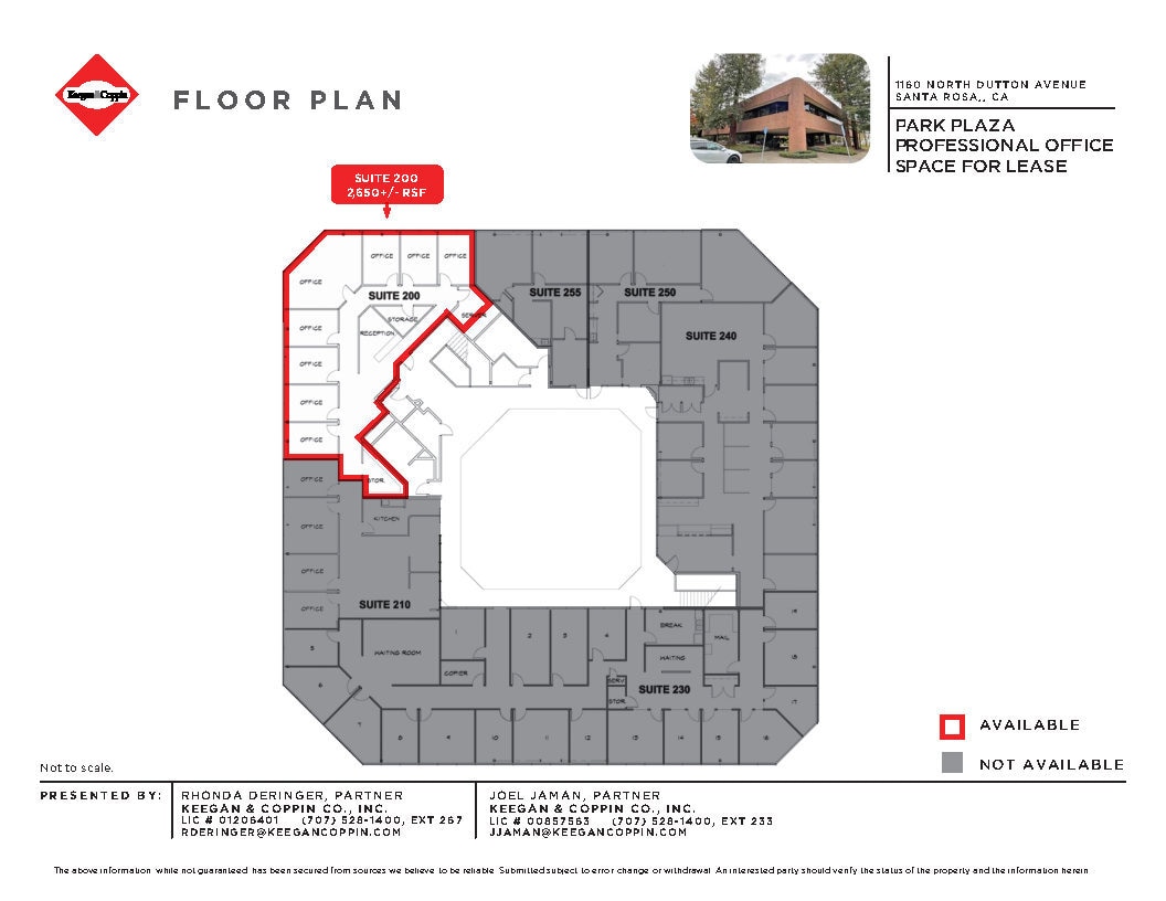 1160 N Dutton Ave, Santa Rosa, CA à louer Plan d’étage- Image 1 de 8