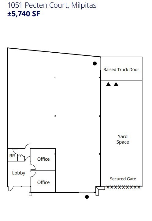 1051-1055 Pecten Ct, Milpitas, CA à louer Plan d  tage- Image 1 de 1