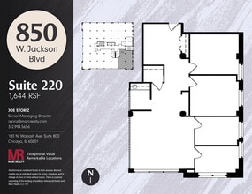 850 W Jackson Blvd, Chicago, IL for lease Floor Plan- Image 1 of 9