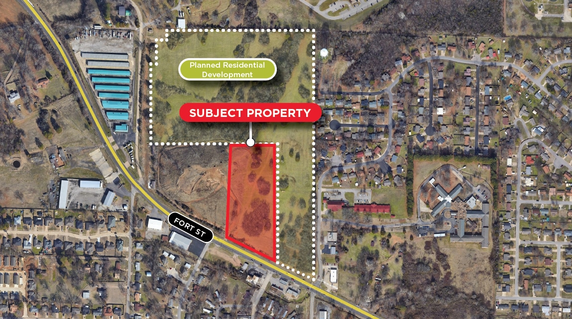 Fort St, Barling, AR for sale Aerial- Image 1 of 3